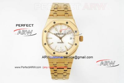 IPF Audemars Piguet Royal Oak 37mm Yellow Gold White Dial 1:1 Clone